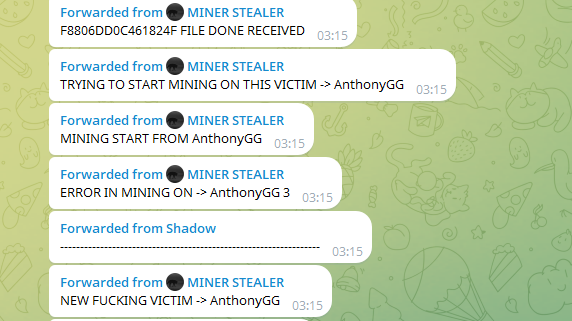 MINER Stealer cryptomining attempt and error