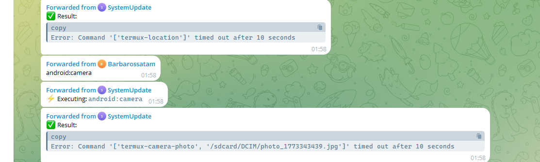 Quantum RAT permission denied errors and operator command mistakes